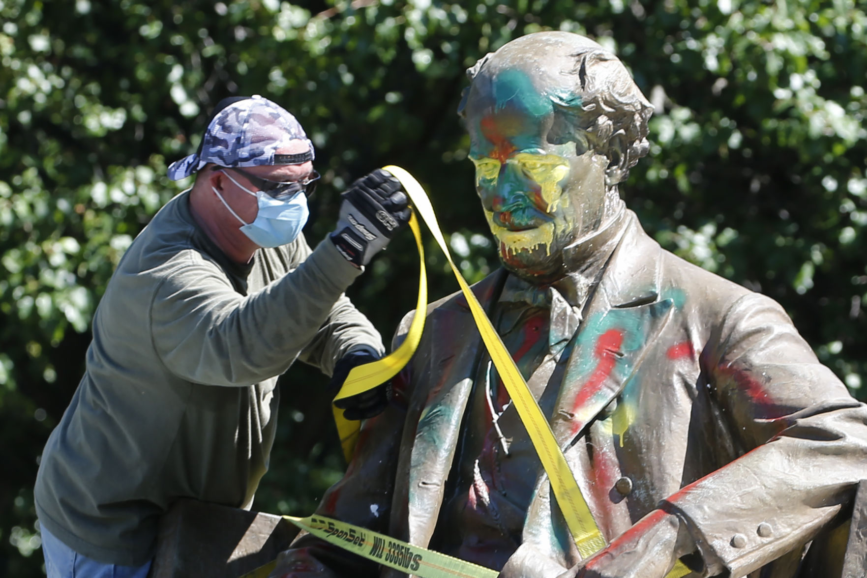 Confederate officer Matthew Fontaine Maury statue in Richmond, Virginia